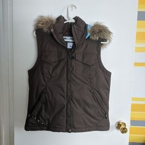 Columbia hooded puffy vest